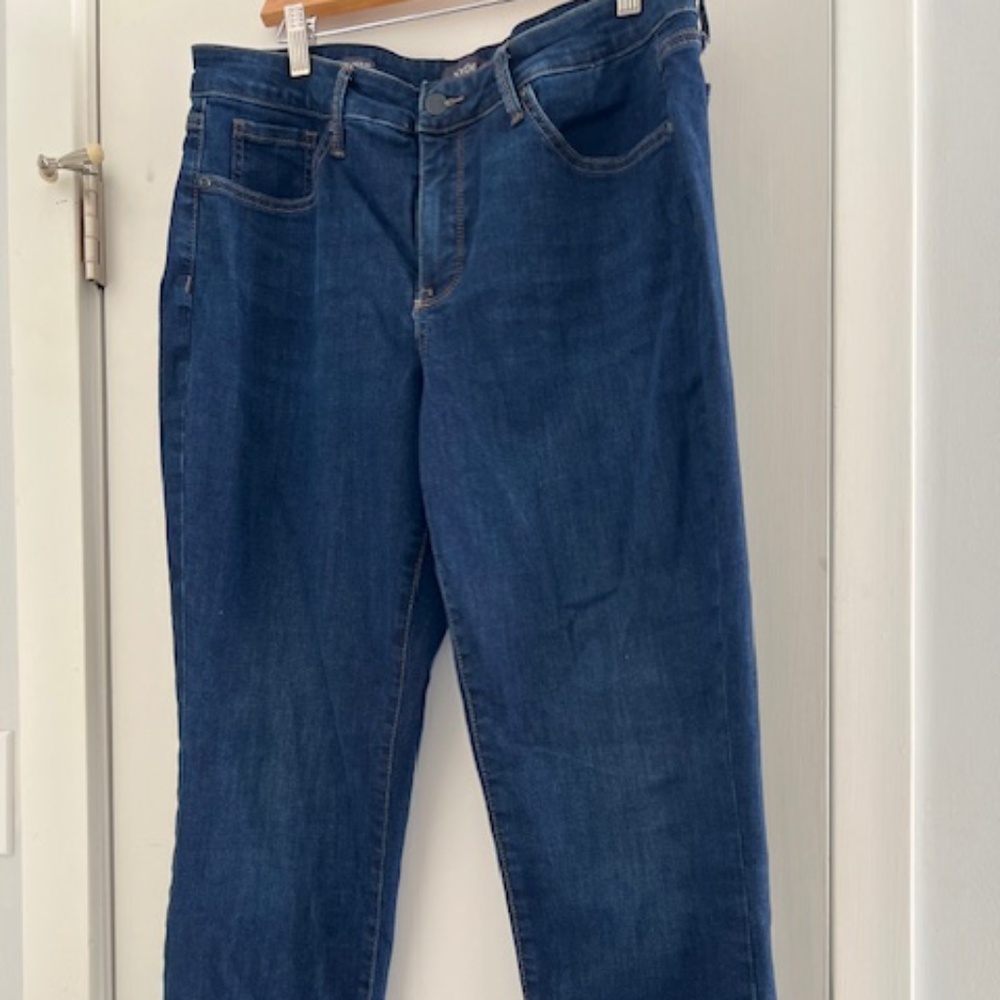 NYD Jeans Women's Margot GF, Sz 12P Lift Tuck Technology Dark Denim Jeans